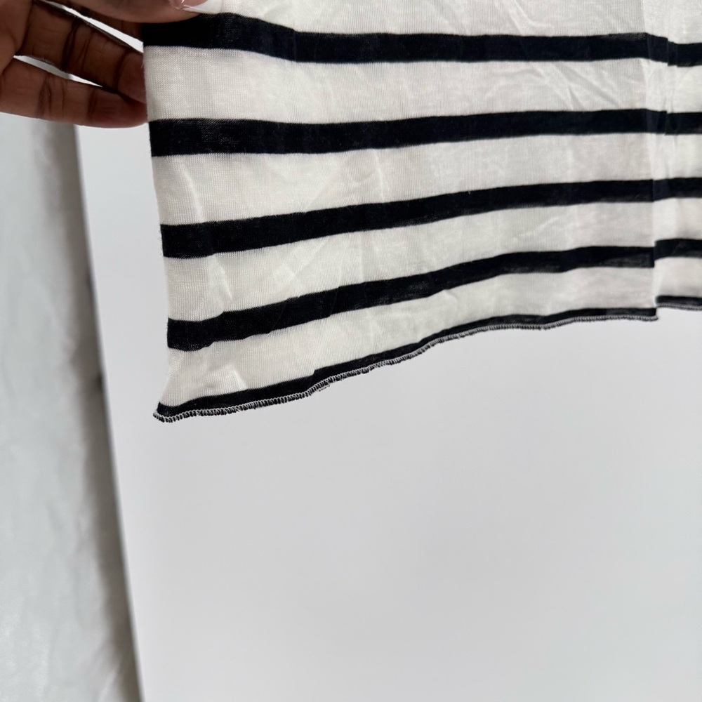 Serra Black and White Striped Tank Top - Picture 6 of 7